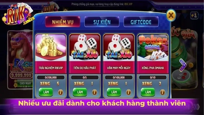 Nhiều ưu đãi dành cho khách hàng thành viên